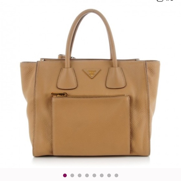 Prada Tan Leather Tote Bag - Picture 1 of 7